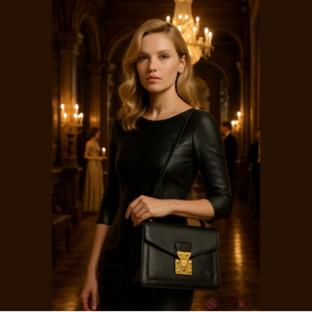 Louis Vuitton Vintage Black Epi Leather Crossbody Bag - Marc Jacobs Collection - Picture 3 of 17